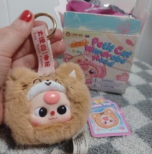 Baby Three Cat Keychain